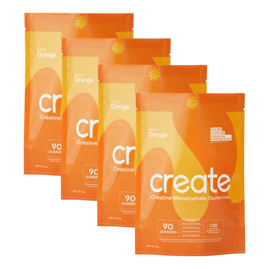Create Creatine Monohydrate Gummies – Orange (Pack of 4)